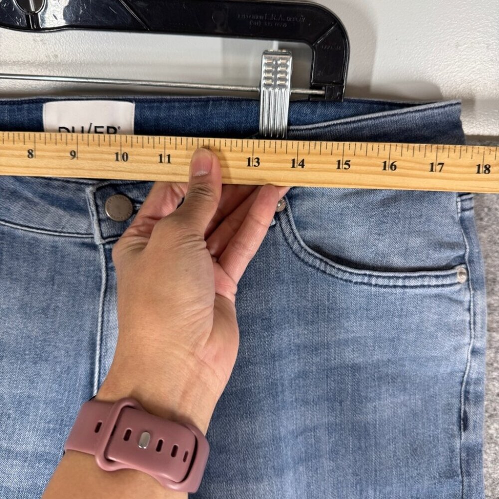 DU/ER  Hazy Blue  Slim Relaxed Fit Stretch Jeans 33x30 Performance Denim Casual - Picture 4 of 16